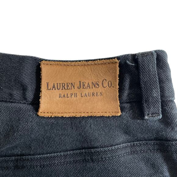 VTG RALPH LAUREN Lauren Jeans Co Womens Straight Jeans High Rise Black 6 Y2K - Picture 7 of 10